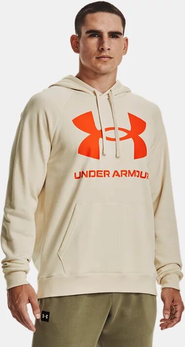 Under Armour Men's UA Rival Fleece Big Logo Hoodie Brown Size: (LG)