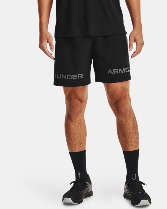 Under Armour Men's UA Woven Graphic Wordmark Shorts Black Size: (SM)