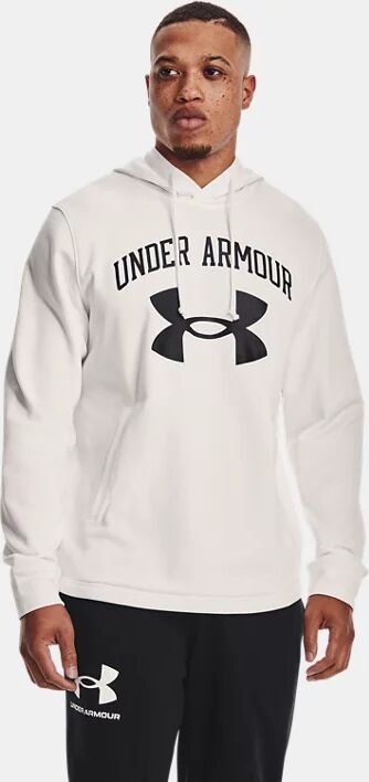 Under Armour Men's UA Rival Terry Big Logo Hoodie White Size: (XL)