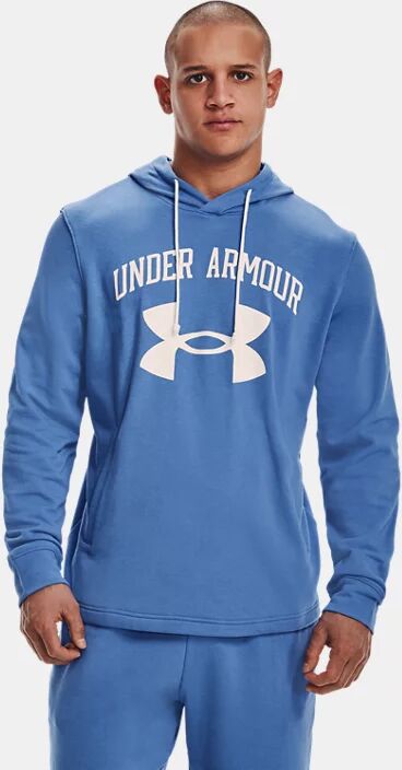 Under Armour Men's UA Rival Terry Big Logo Hoodie Blue Size: (SM)