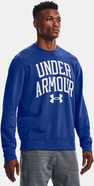 Under Armour Men's UA Rival Terry Crew Blue Size: (XL)