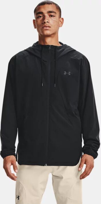 Under Armour Men's UA Woven Windbreaker Jacket Black Size: (SM)