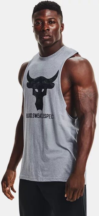 Under Armour Men's Project Rock Brahma Bull Tank Gray Size: (XS)