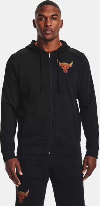 Under Armour Men's Project Rock Terry Full Zip Hoodie Black Size: (SM)