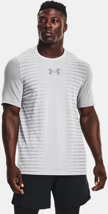 Under Armour Men's UA Seamless Wordmark Short Sleeve Gray Size: (LG)