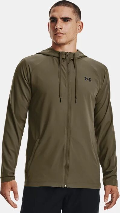 Under Armour Men's UA Woven Perforated Windbreaker Jacket Green Size: (XXL)