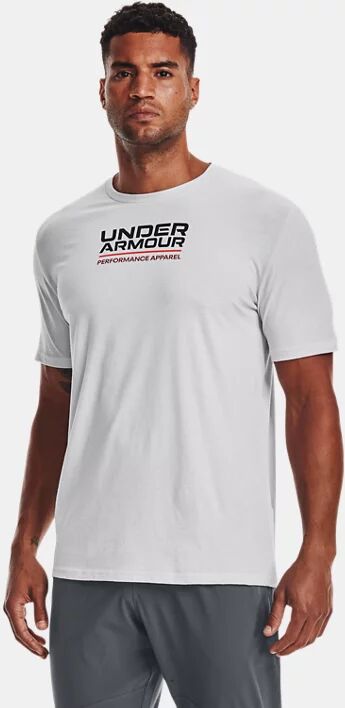 Under Armour Men's UA Multicolor Box Logo Short Sleeve Gray Size: (SM)