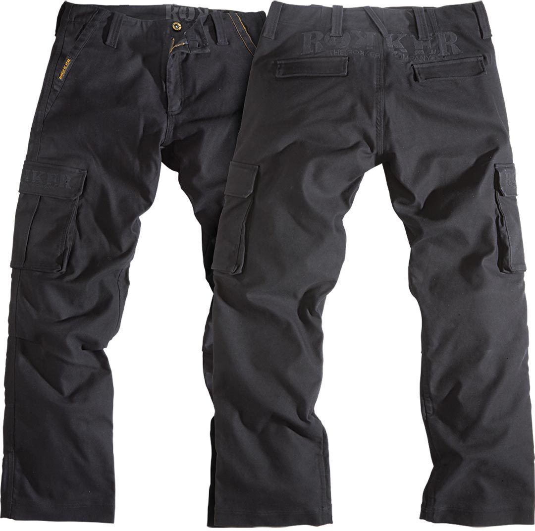 Rokker Black Jack Motorcycle Pants  - Black