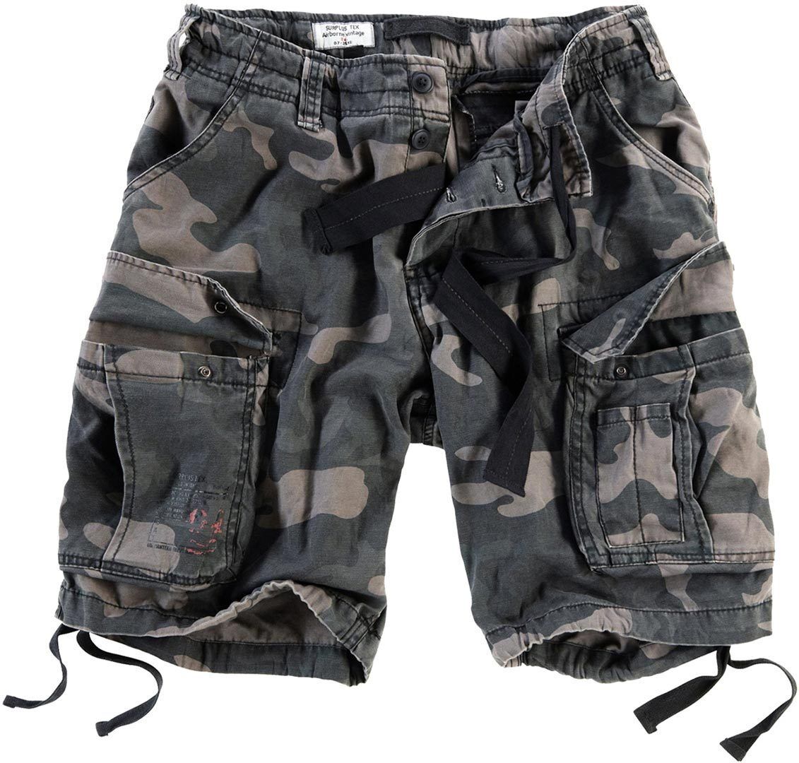 Surplus Airborne Vintage Shorts  - Black