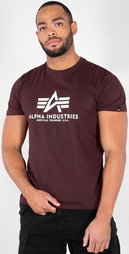 Alpha Industries Basic T-Shirt  - White Brown