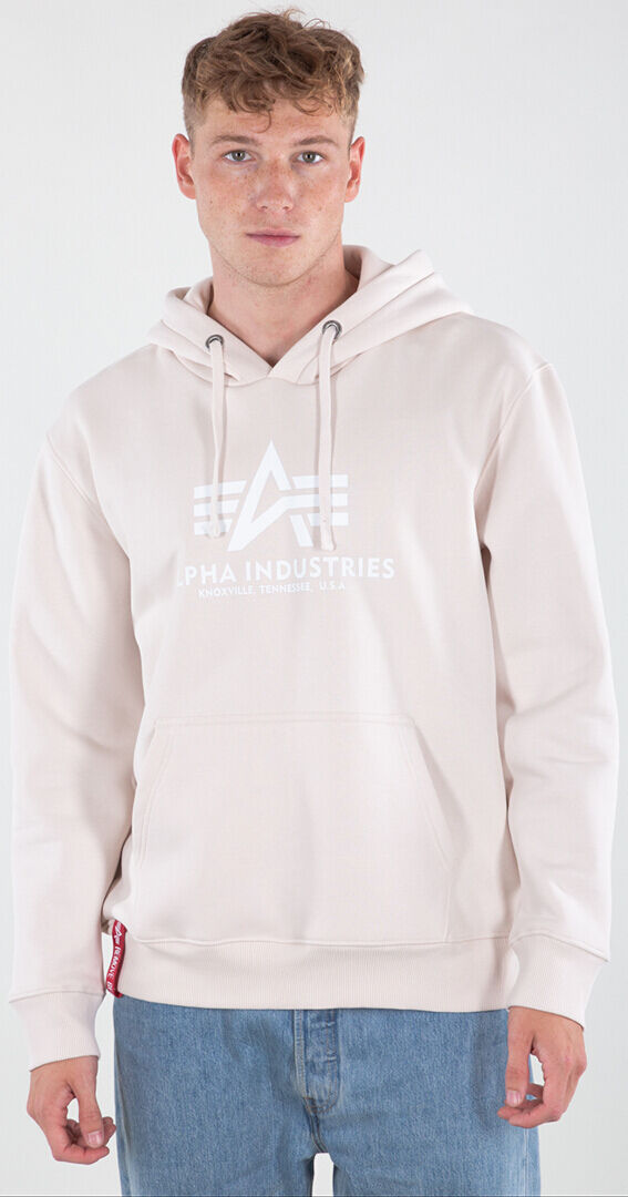 Alpha Industries Basic Hoodie  - White Beige