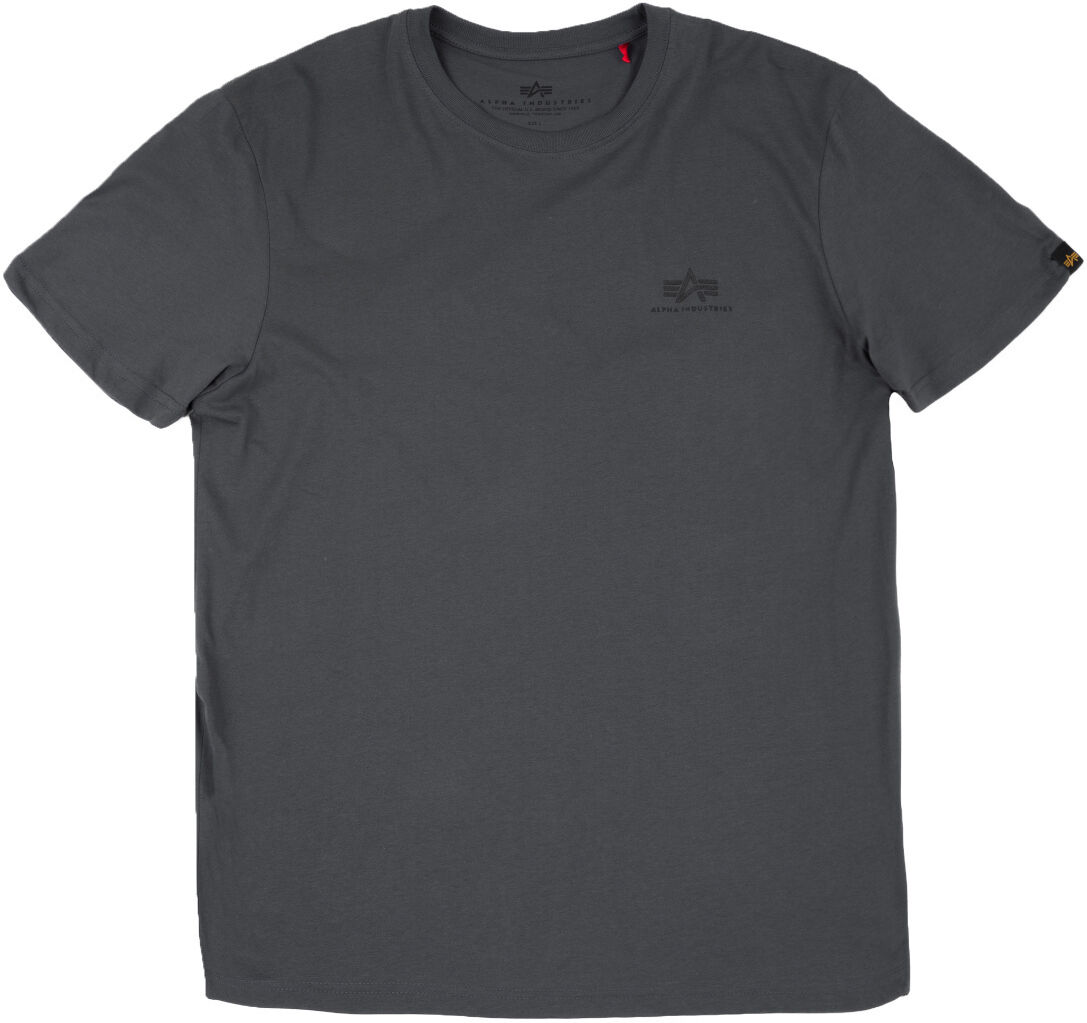 Alpha Industries Basic T Small Logo T-Shirt  - Black Grey