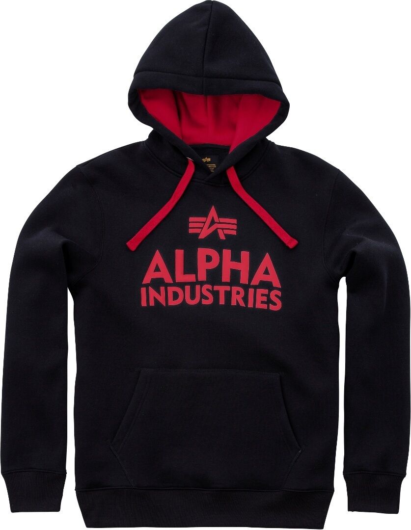 Alpha Industries Foam Print Hoodie  - Black Red