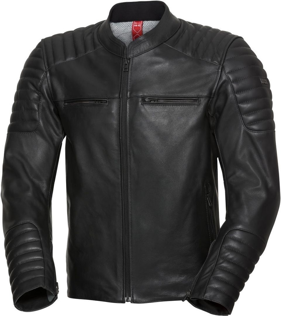 Ixs Classic Ld Dark Motorcycle Leather Jacket  - Black