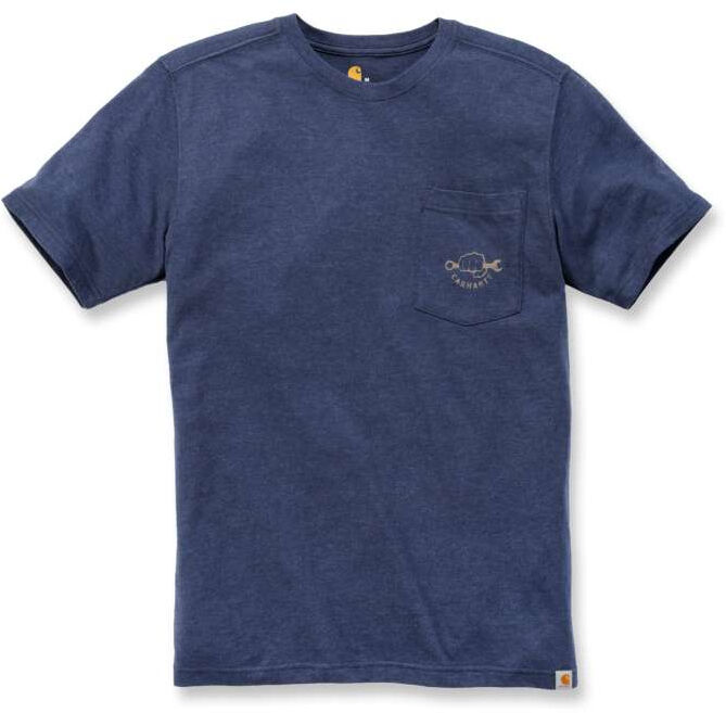 Carhartt Maddock Strong Graphic Pocket T-Shirt  - Blue