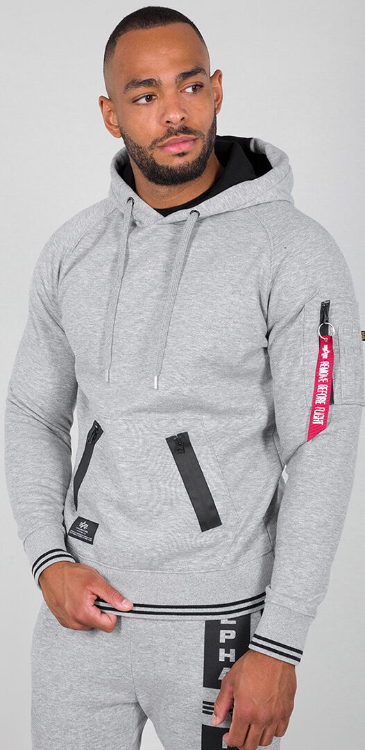 Alpha Industries Defense Hoodie  - Grey