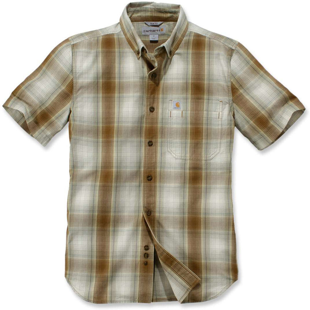 Carhartt Essential Plaid Short Sleeve Shirt  - Brown