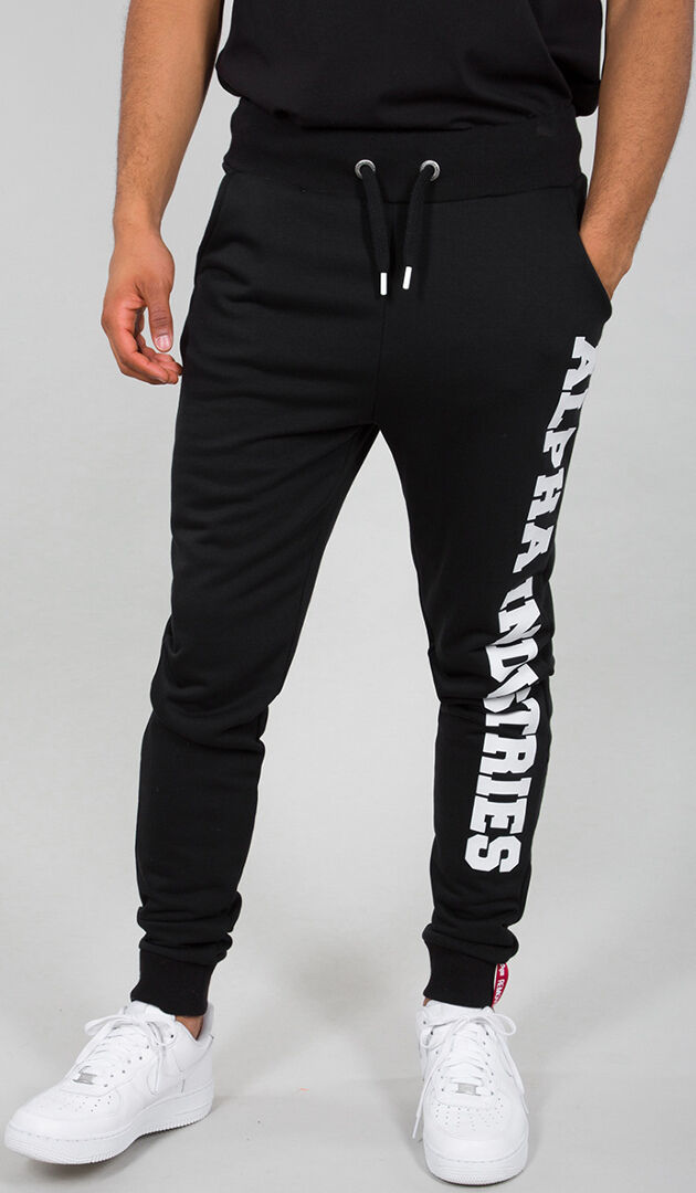 Alpha Industries Big Letters Sweatpants  - Black