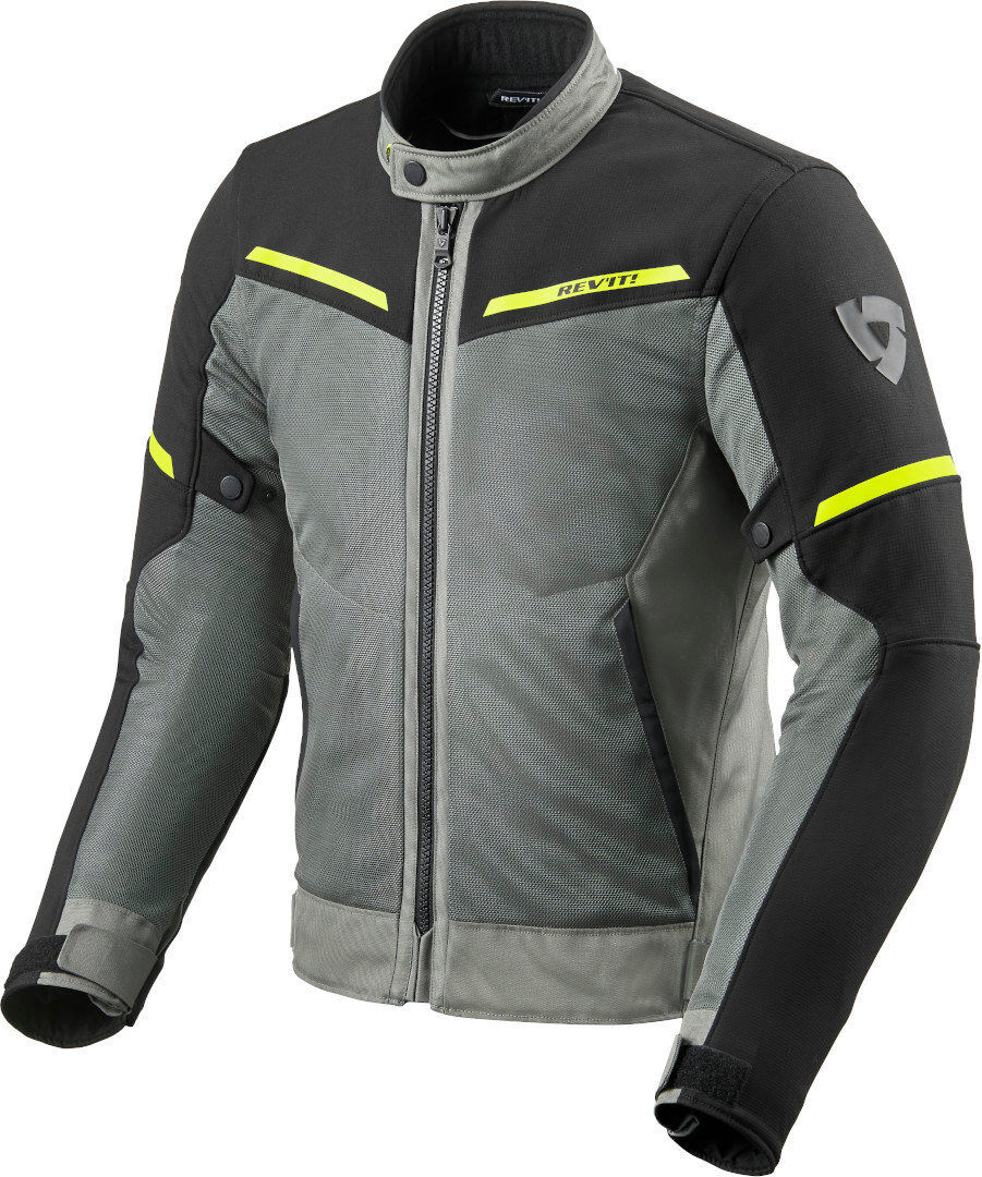 Revit Airwave 3 Motorcycle Textile Jacket  - Black Grey Yellow