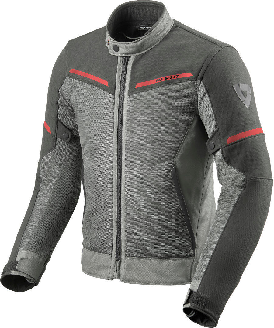 Revit Airwave 3 Motorcycle Textile Jacket  - Grey Red