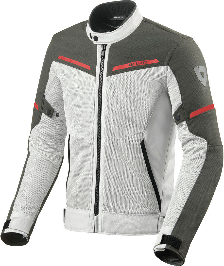 Revit Airwave 3 Motorcycle Textile Jacket  - Grey White