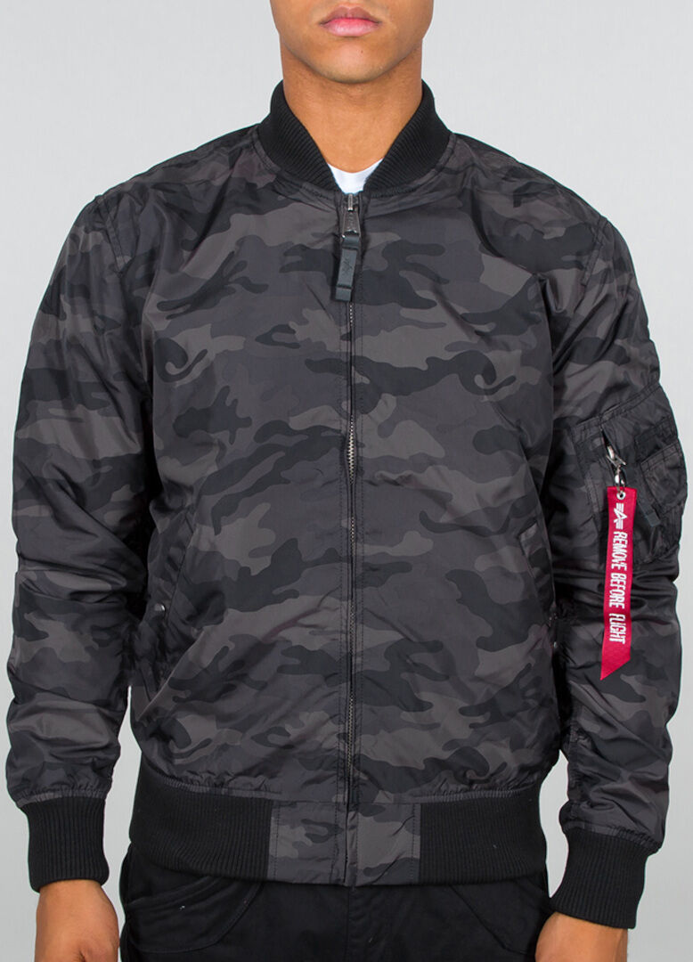 Alpha Industries Ma-1 Tt Camo Jacket  - Black Multicolored