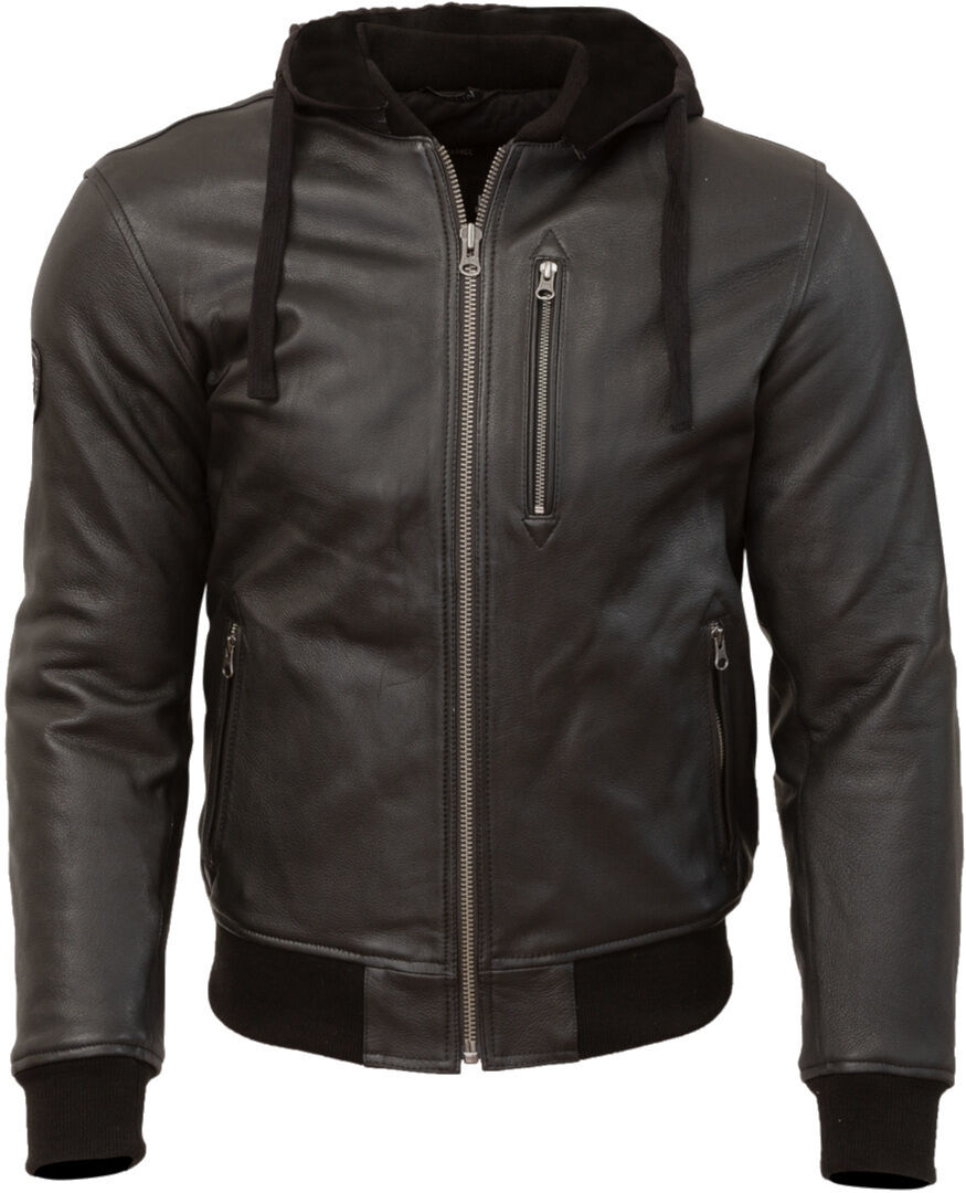 Merlin Trance Motorcycle Leather Jacket  - Black Brown