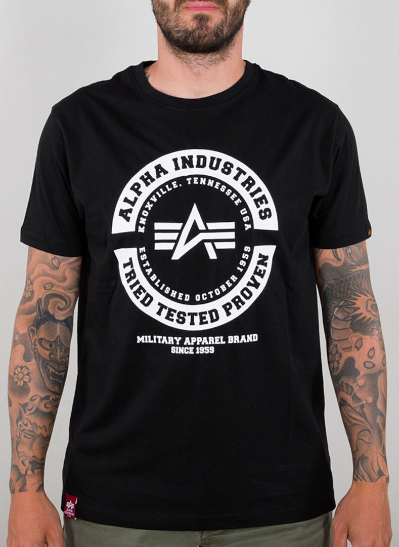Alpha Industries Ttp T-Shirt  - Black White