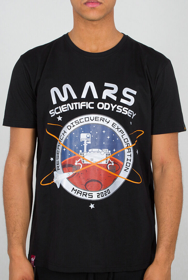 Alpha Industries Mission To Mars T-Shirt  - Black