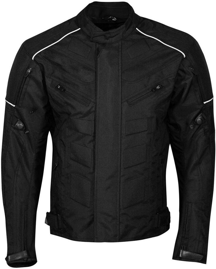 Rusty Stitches Romeo Motorcycle Textile Jacket  - Black