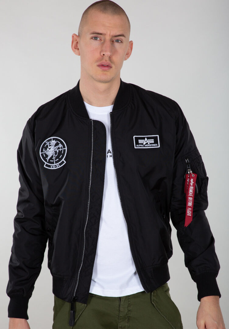 Alpha Industries Ma-1 Tt Glow In The Dark Jacket  - Black