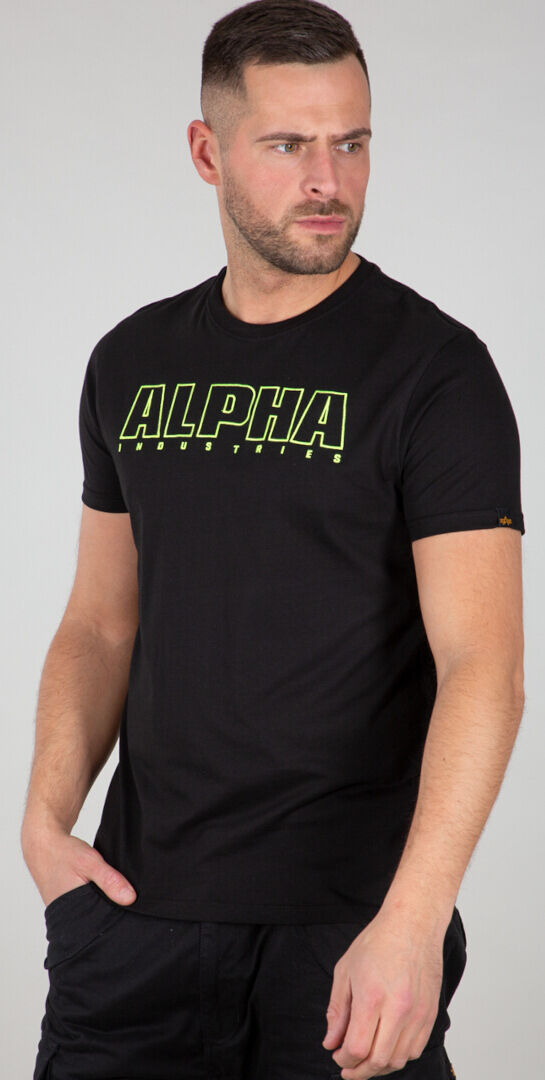 Alpha Industries Alpha Embroidery Heavy T-Shirt  - Black Green