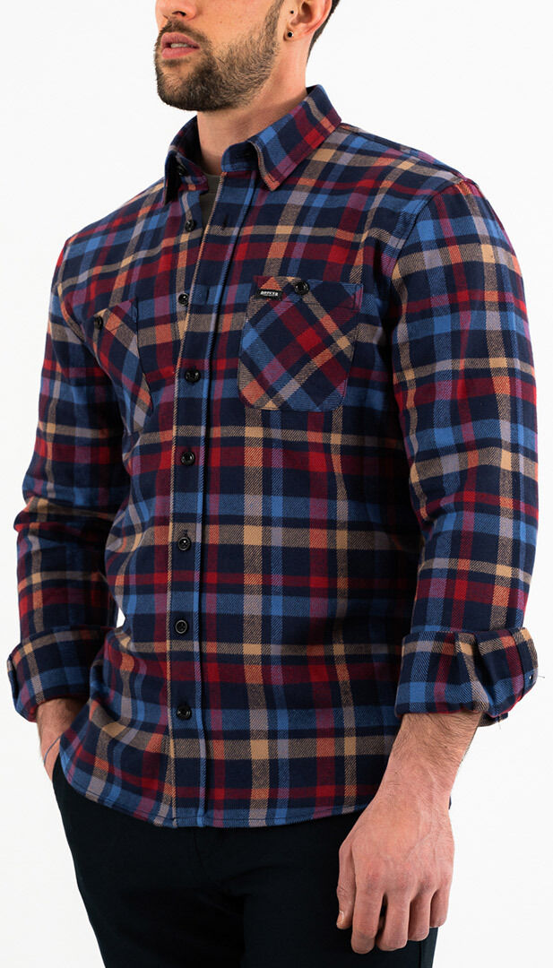 Rokker Lakewood Flannel Shirt  - Red Blue