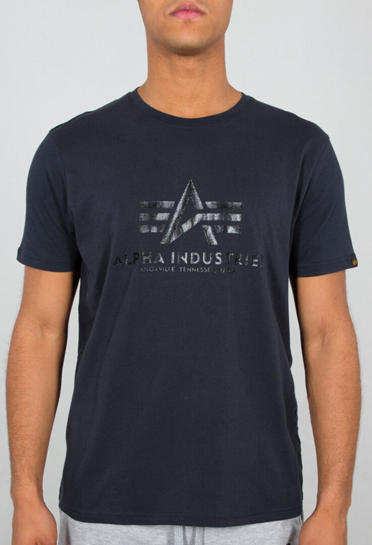 Alpha Industries Vinyl Logo T-Shirt  - Blue