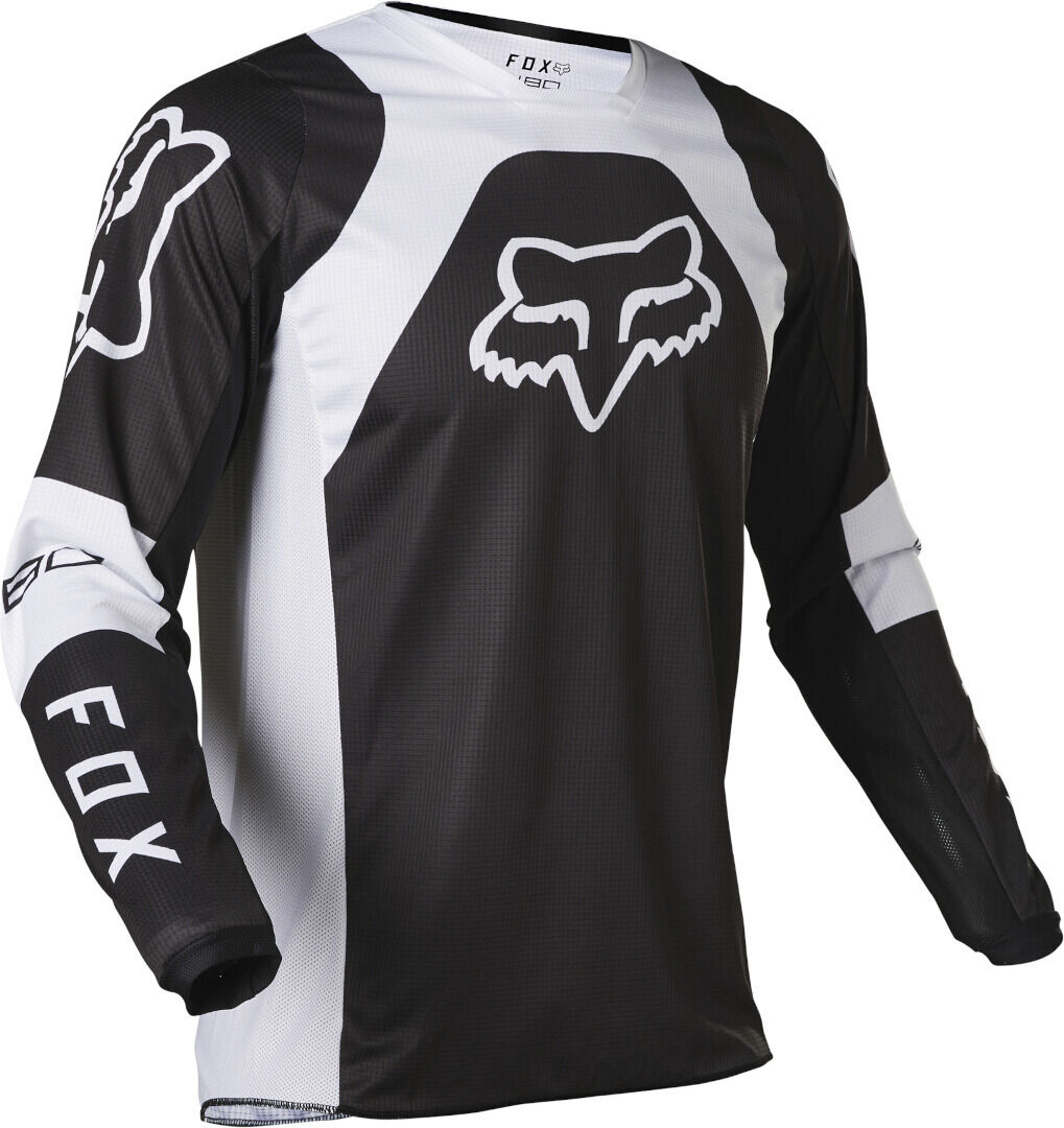 Fox 180 Lux Motocross Jersey  - Black White