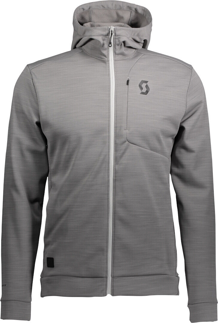 Scott Defined Ft Zip Hoodie  - Grey