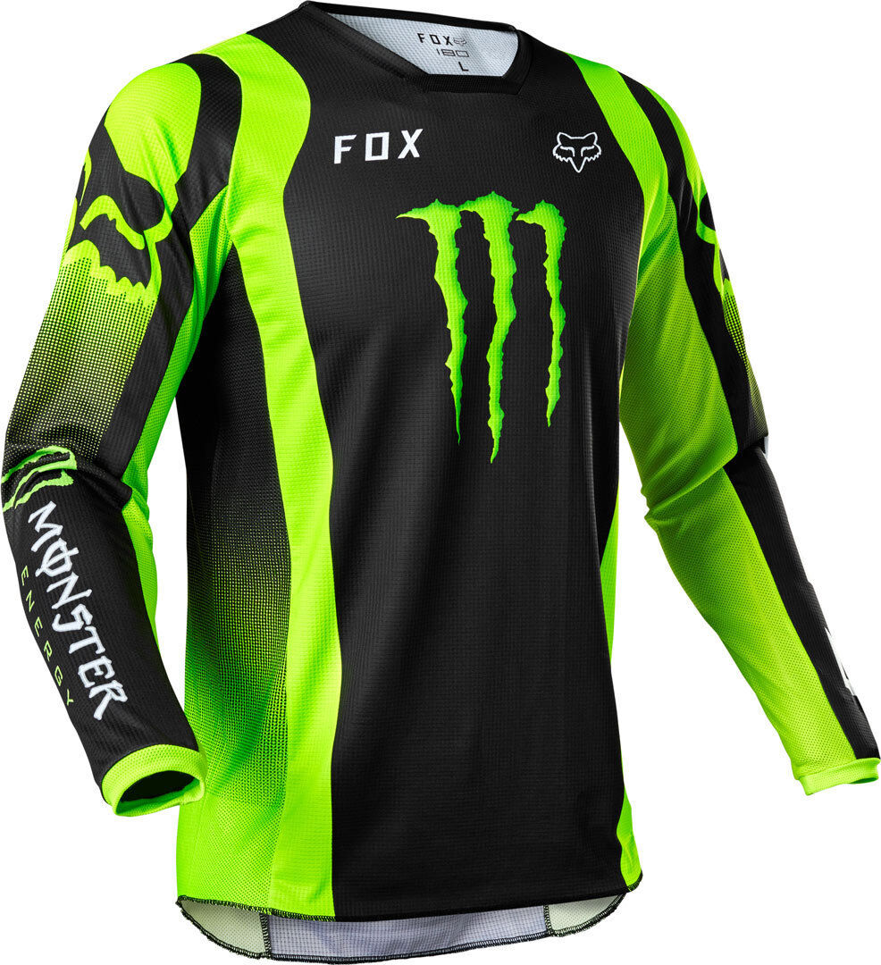 Fox 180 Monster Motocross Jersey  - Black Green
