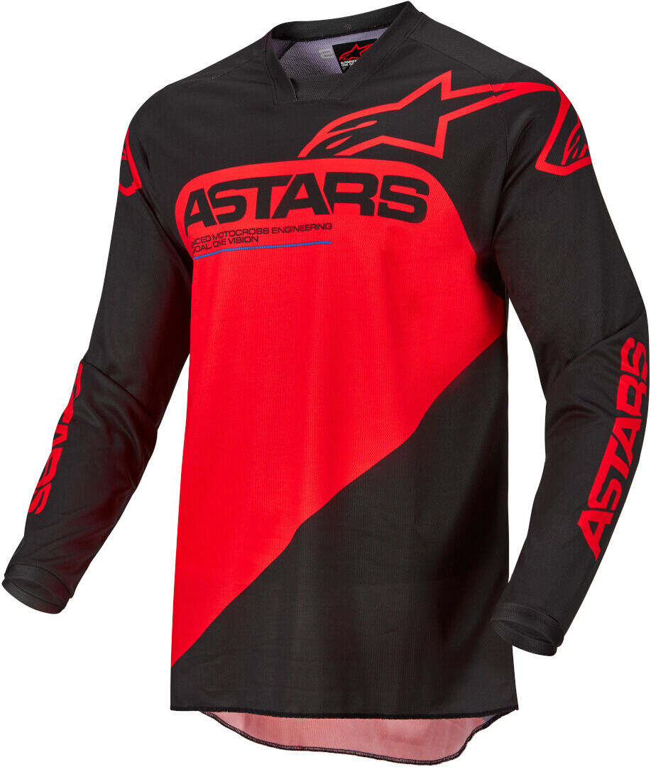 Alpinestars Racer Supermatic Motocross Jersey  - Black Red