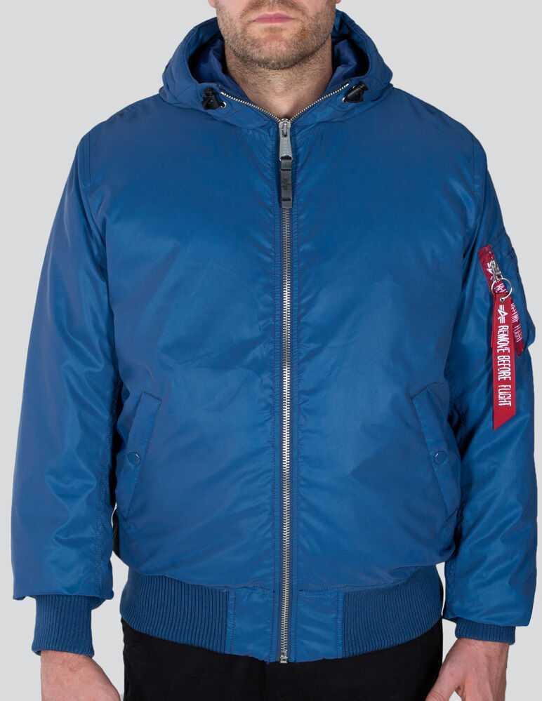 Alpha Industries Ma-1 Hooded Reflective Jacket  - Blue