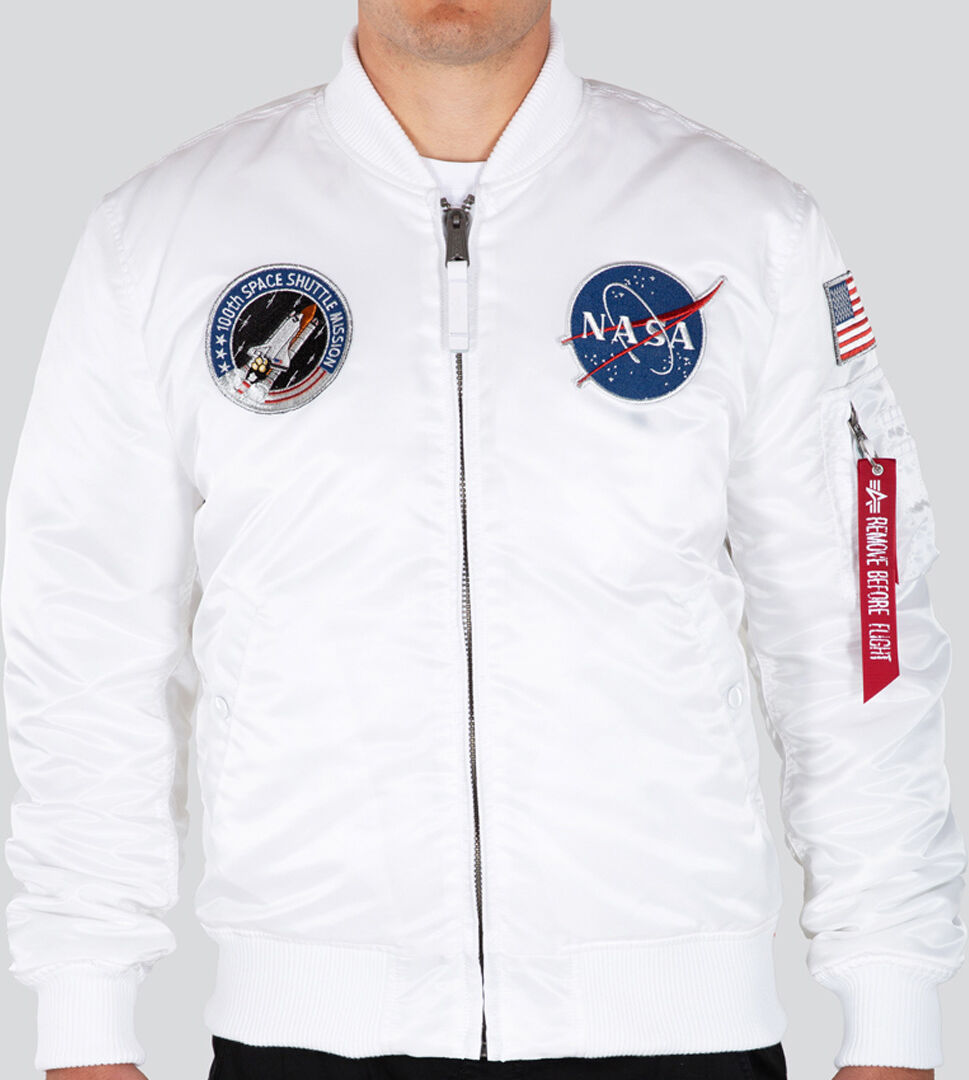 Alpha Industries Ma-1 Vf Nasa Lp Jacket  - White