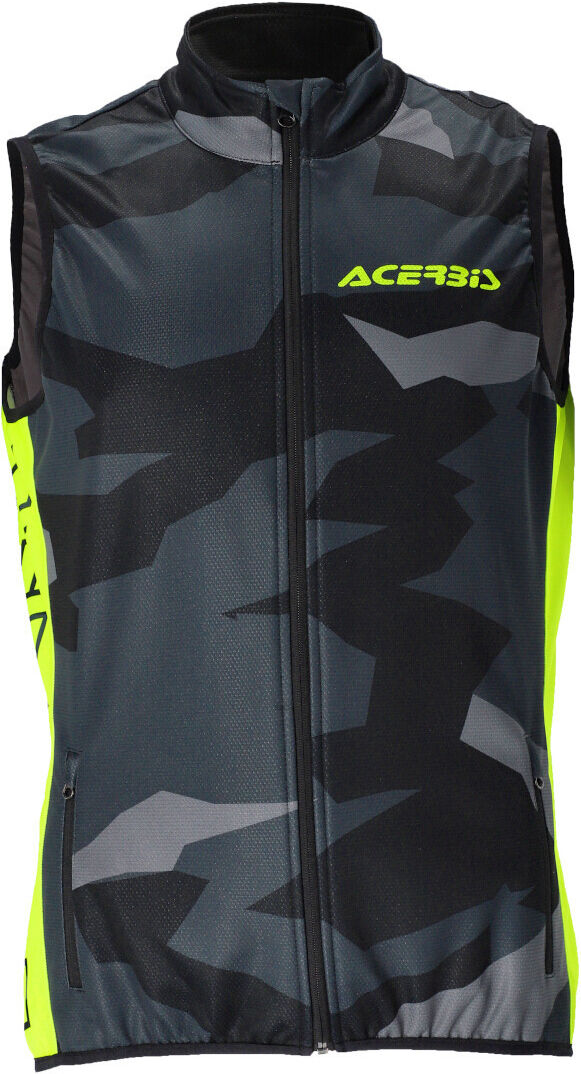 Acerbis X-Wind Motorcycle Vest  - Black Yellow