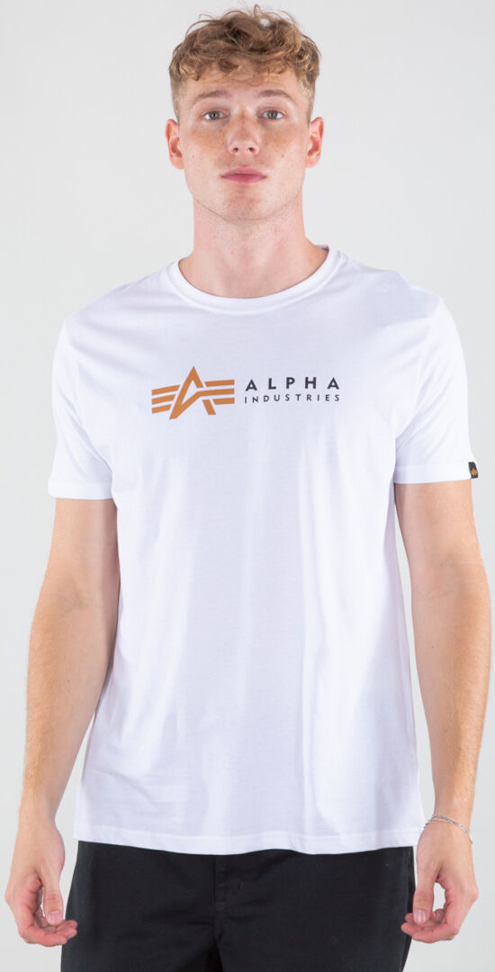 Alpha Industries Label T-Shirt  - White