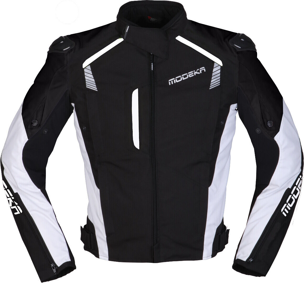 Modeka Lineos Motorcycle Jacket  - Black White