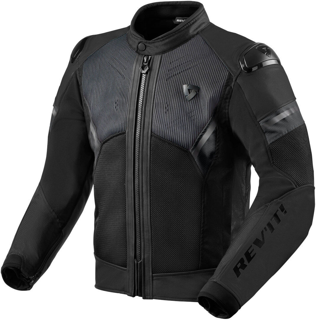 Revit Mantis 2 H2o Motorcycle Leather Jacket  - Black Grey