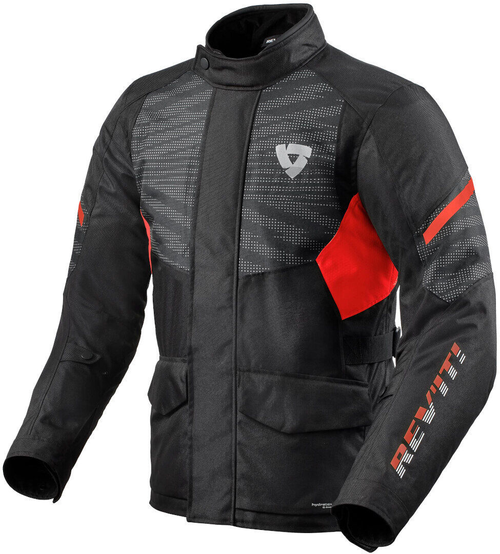 Revit Duke H2o Motorcycle Textile Jacket  - Black Red