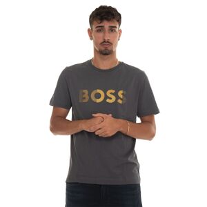 Boss T-shirt girocollo TEE Grigio scuro Uomo XXL