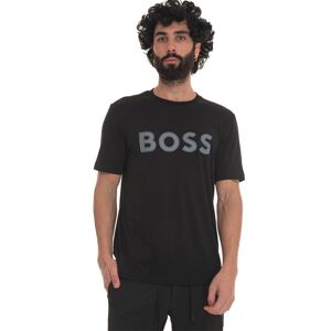 Boss T-shirt girocollo mezza manica Nero Uomo XL