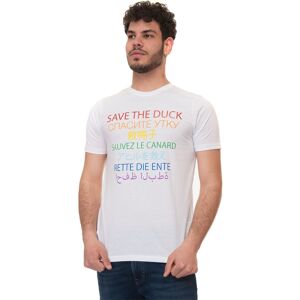 Save the Duck T-shirt girocollo mezza manica Benito Bianco Uomo XXL