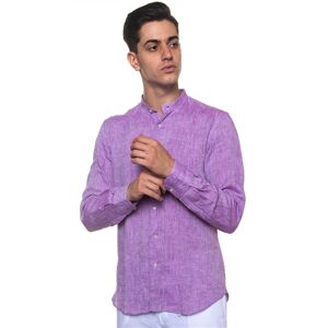 Vincenzo De Lauziers Camicia casual Viola Uomo S