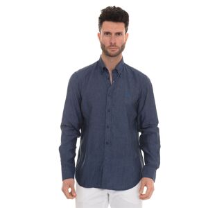 Harmont & Blaine Camicia casual Blu Uomo 3XL